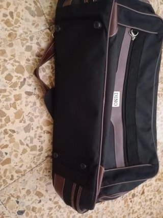Bolso de viaje DINO negro y marrón