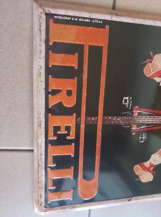 Targa pubblicitaria Pirelli -