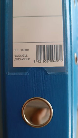 21 archivadores DOHE, folio Azul, lomo ancho.
