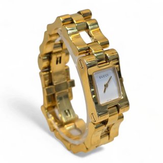 Orologio Gucci 2305L dorato con quadrante bianco 20mm