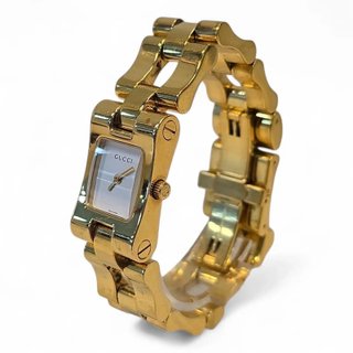 Orologio Gucci 2305L dorato con quadrante bianco 20mm