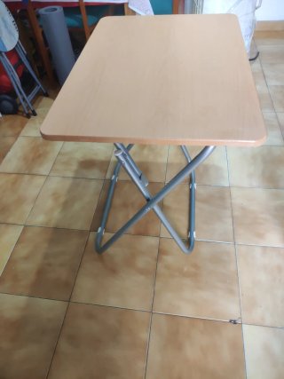 Mesa Plegable Madera y Metal