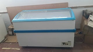 Congelador horizontal con tapa de cristal
