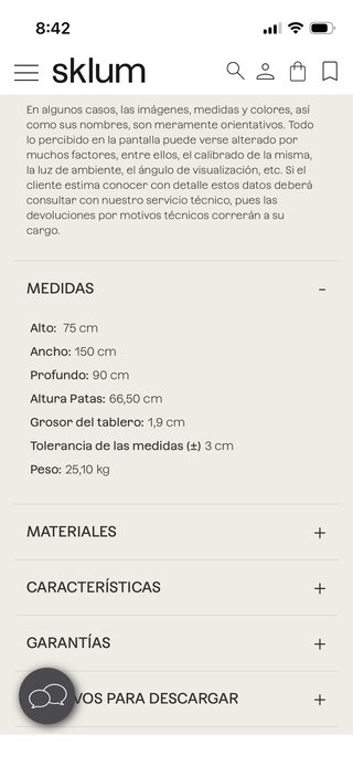 Mesa de comedor Sklum Madera Oscura 150x90