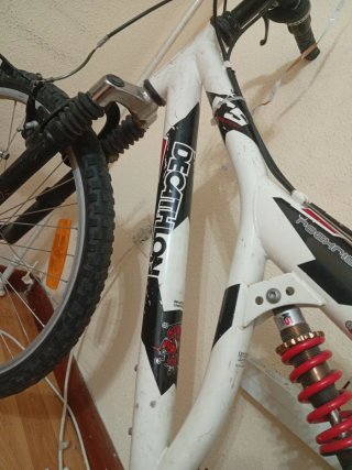 Bici Montaña Decathlon Blanca