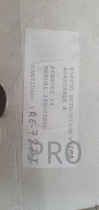 espejo renault 14 izquierdo nuevo