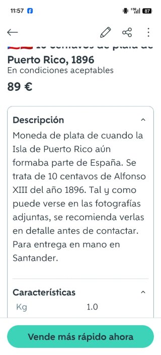 🇪🇸🇵🇷 OFERTA‼️2 Monedas De Puerto Rico Español