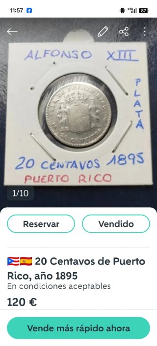 🇪🇸🇵🇷 OFERTA‼️2 Monedas De Puerto Rico Español