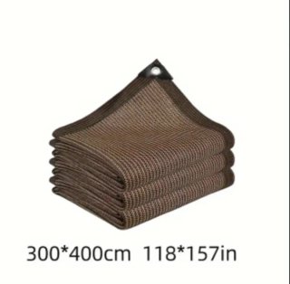 2 Tende a Vela Rettangolari Marroni 3x4