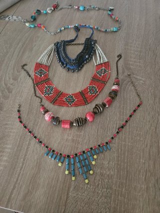 Lote Collares Bisutería Multicolor