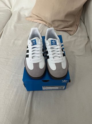Adidas Samba Talla 39 Gris Blanco