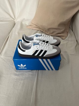 Adidas Samba Talla 39 Gris Blanco