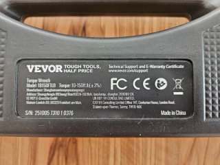 Llave Dinamométrica Vevor 1/2 14-204 Nm