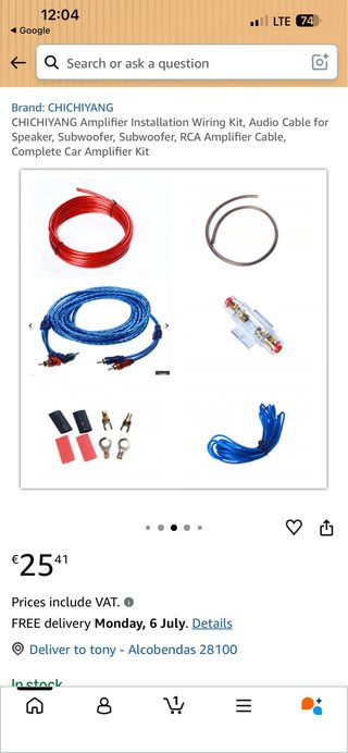Kit Cableado Amplificador CHICHIYANG