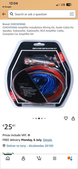 Kit Cableado Amplificador CHICHIYANG