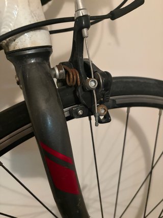 Bicicleta de carretera BTWIN blanca