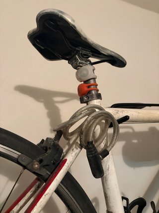 Bicicleta de carretera BTWIN blanca