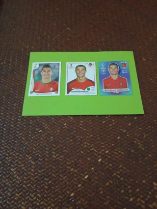 Lote cromos Cristiano Ronaldo Mundial 2014 A 2022.