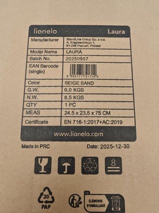 Cuna de Viaje Beige Lionelo