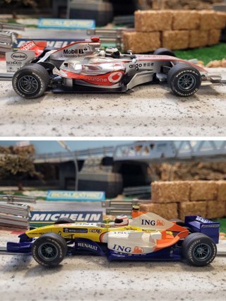 2 Coches slot: McLaren MP4-21 y Renault F1 Team