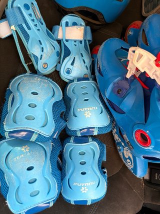 Casco y protecciones patines infantiles size-34-36