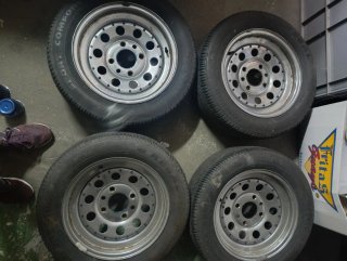 4 Tapacubos Azules para Ruedas.escarabajo año 72.