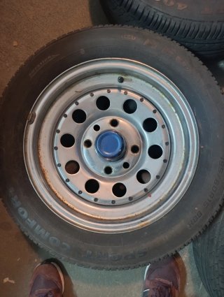 4 Tapacubos Azules para Ruedas.escarabajo año 72.