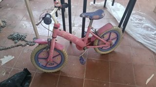 Bici infantil Barbie rosa