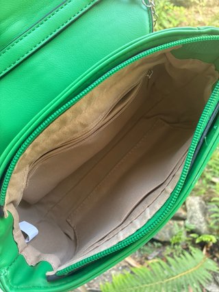 Bolso piel sintética verde