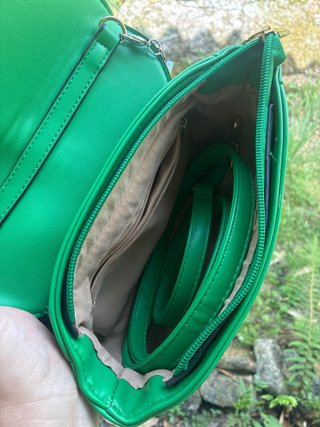 Bolso piel sintética verde
