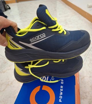 Zapatillas Sparco Talla 42 Azul/Amarillo