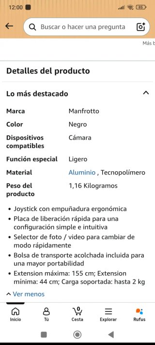 Trípode Manfrotto Compact Action
