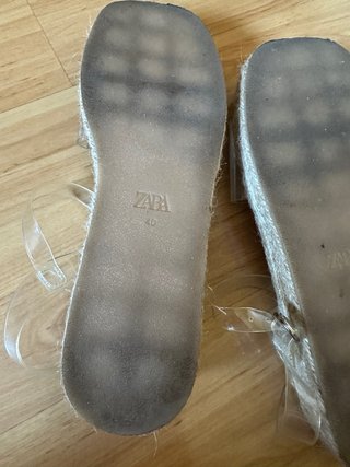 Sandalias transparentes Zara talla 40