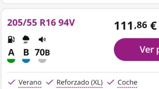 Neumático Michelin 205/55 R16 94V