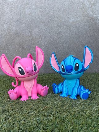 Figuras Stitch y Ángel