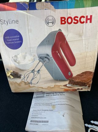 Batidora Bosch Styline 500W Roja