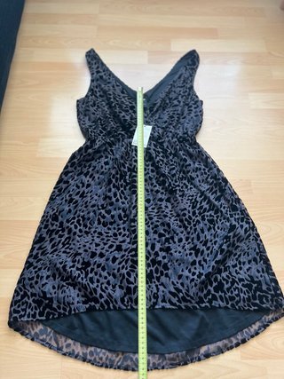 Vestido H&M Terciopelo Estampado Talla M