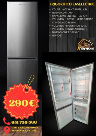 Frigorífico EAS electric Inox 310L