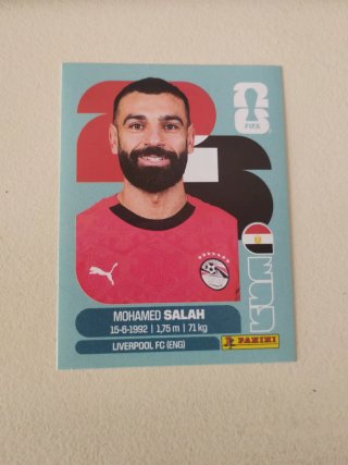 Cromo Mohamed Salah Panini Mundial 2026