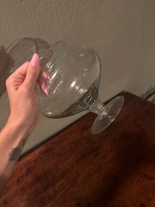 Vaso di vetro trasparente con coperchio