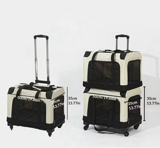 2 Transportines para mascotas nuevo con carrito.