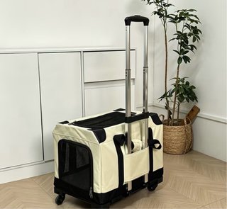 2 Transportines para mascotas nuevo con carrito.
