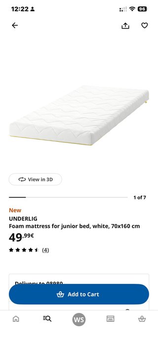 Cama infantil Ikea + colchón