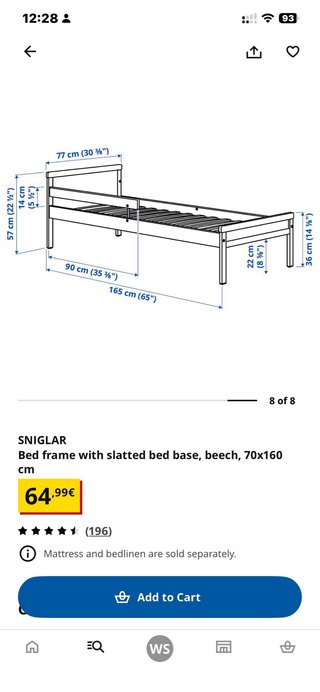 Cama infantil Ikea + colchón