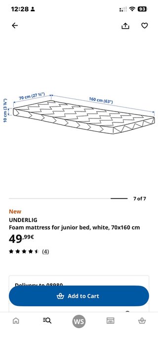 Cama infantil Ikea + colchón