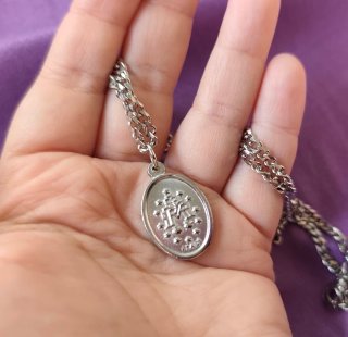 Collar Virgen Milagrosa Acero