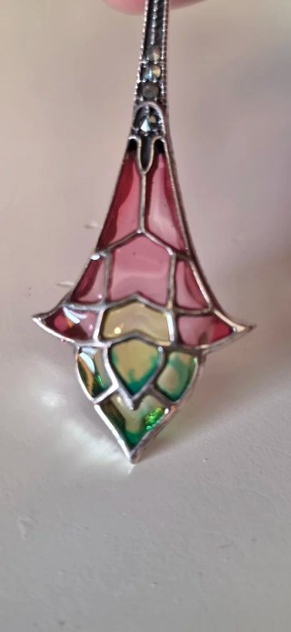 Pendientes de plata y esmaltes