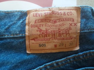 Levi's 501 Blu Mare Made in USA W29