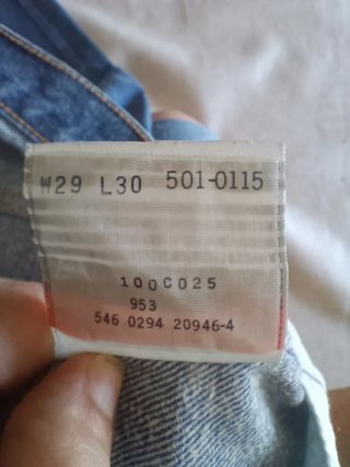 Levi's 501 Blu Mare Made in USA W29