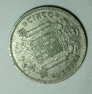 Moneda 5 Pesetas 1949 Estrella 50